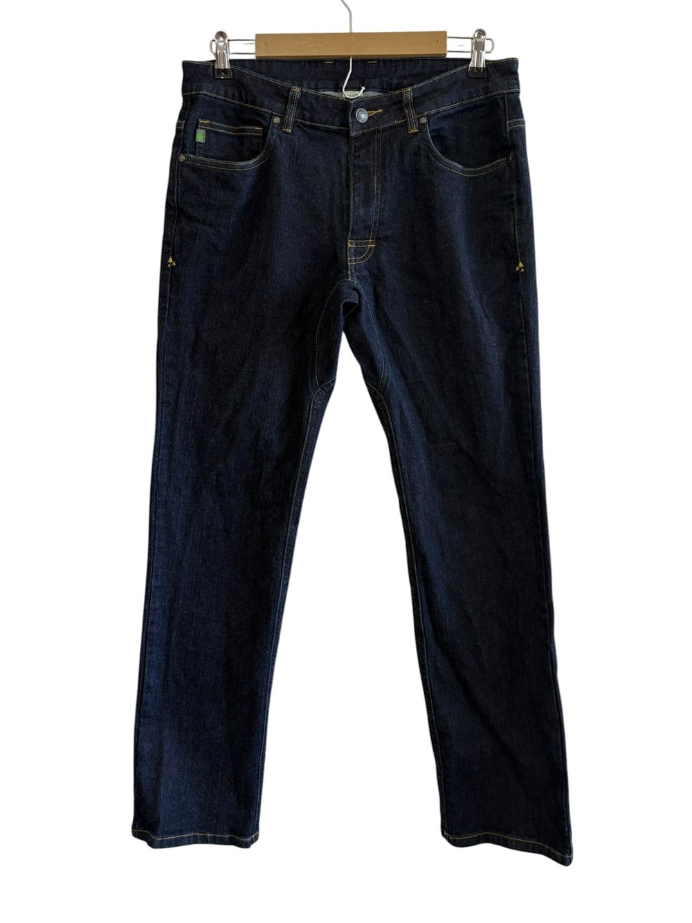 Stio Mens 33 Dark Wash Rivet Jeans Straight Leg Western Denim Country Outdoor